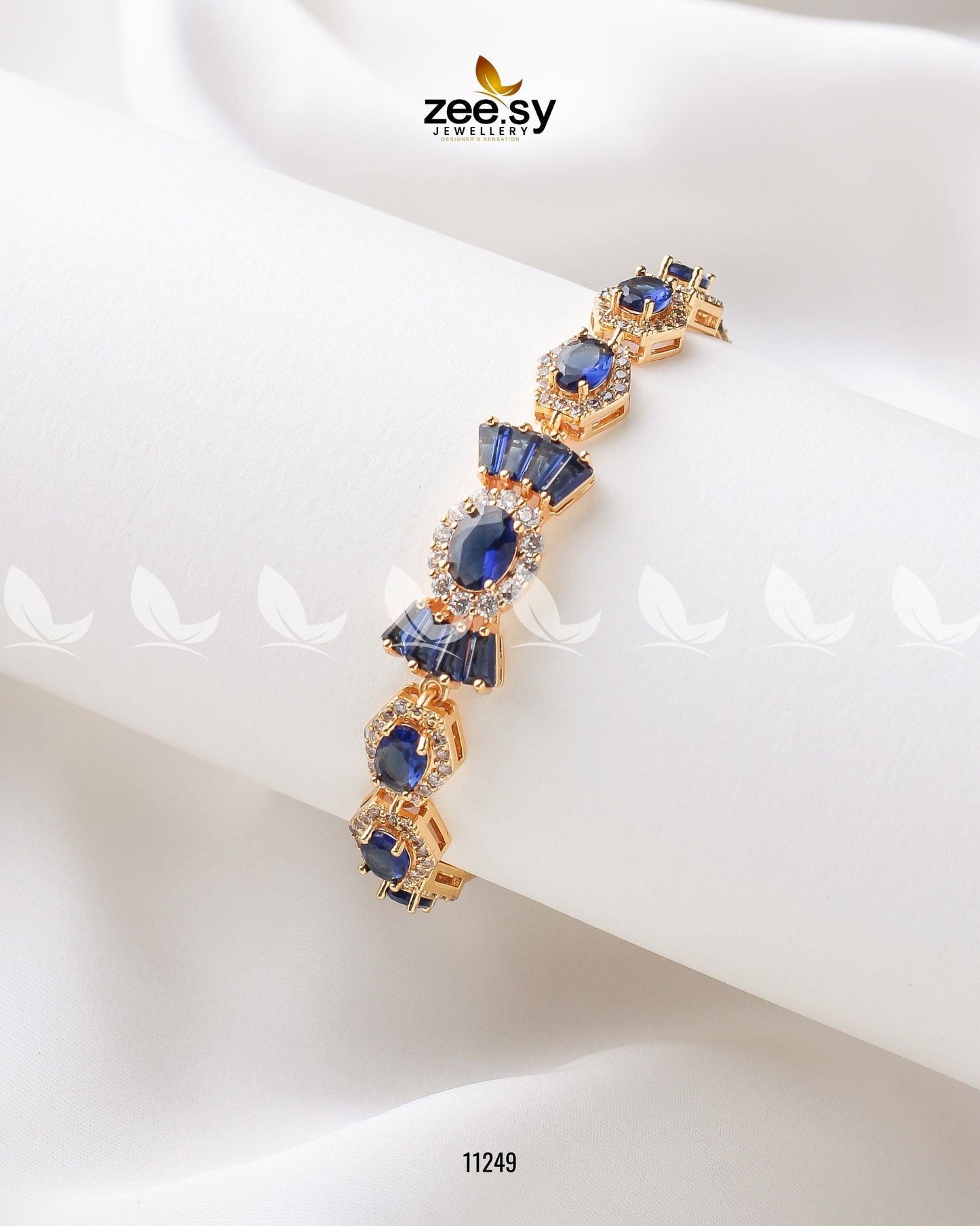 Mogra Bracelets Golden Blue