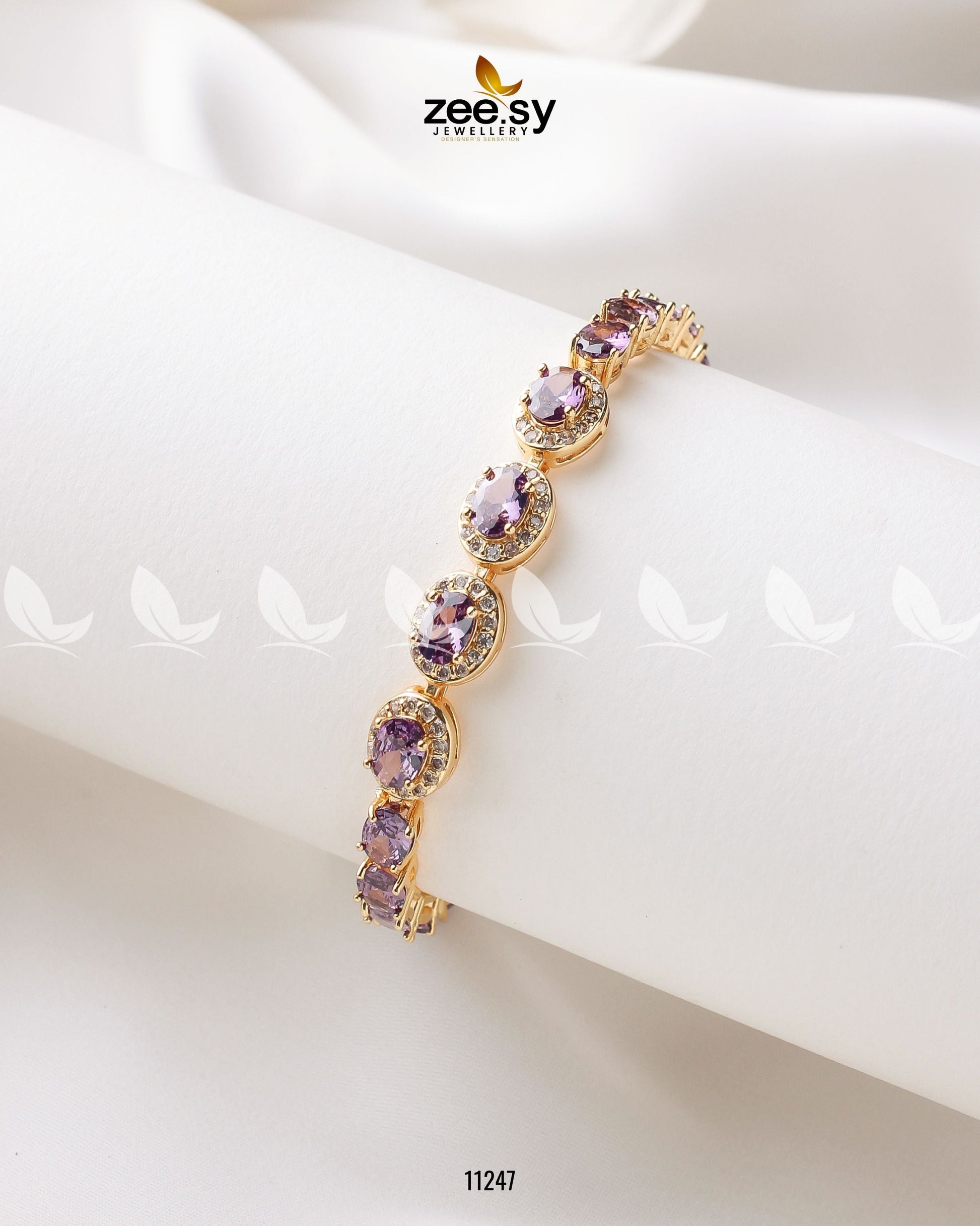 Burmese Bracelet Purple