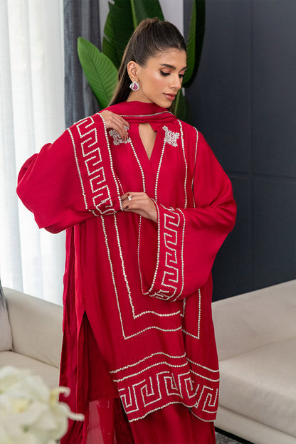 Chic Ophicial | Celenia Pret | Fuscia Pink Radiance M Red Pure Sheesha Silk
