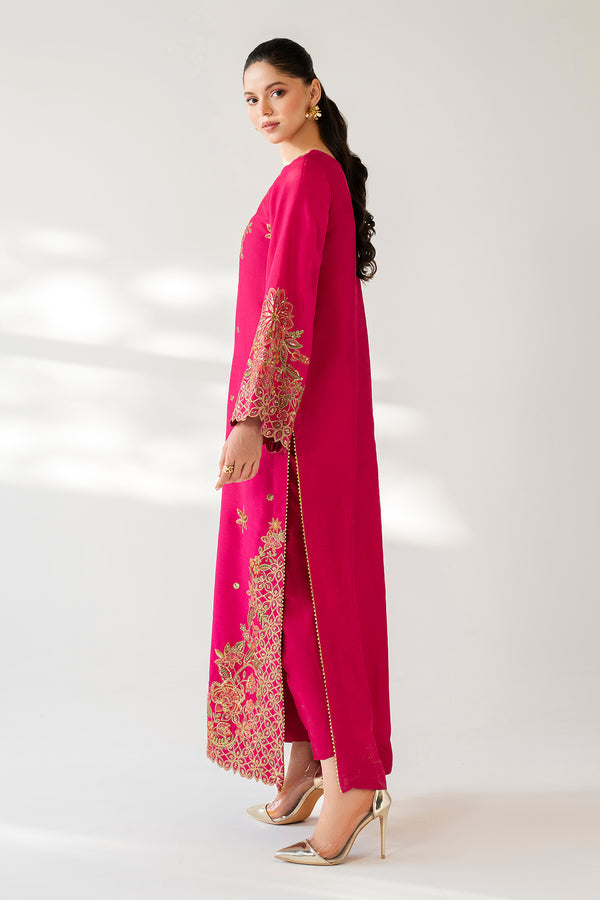 Baroque | Luxury Pret 25 | EMBROIDERED RAW SILK PR-1165 - Pakistani Designer Dress - by Baroque - Type : Ladies Clothes - 100% Original at Saira Sultan
