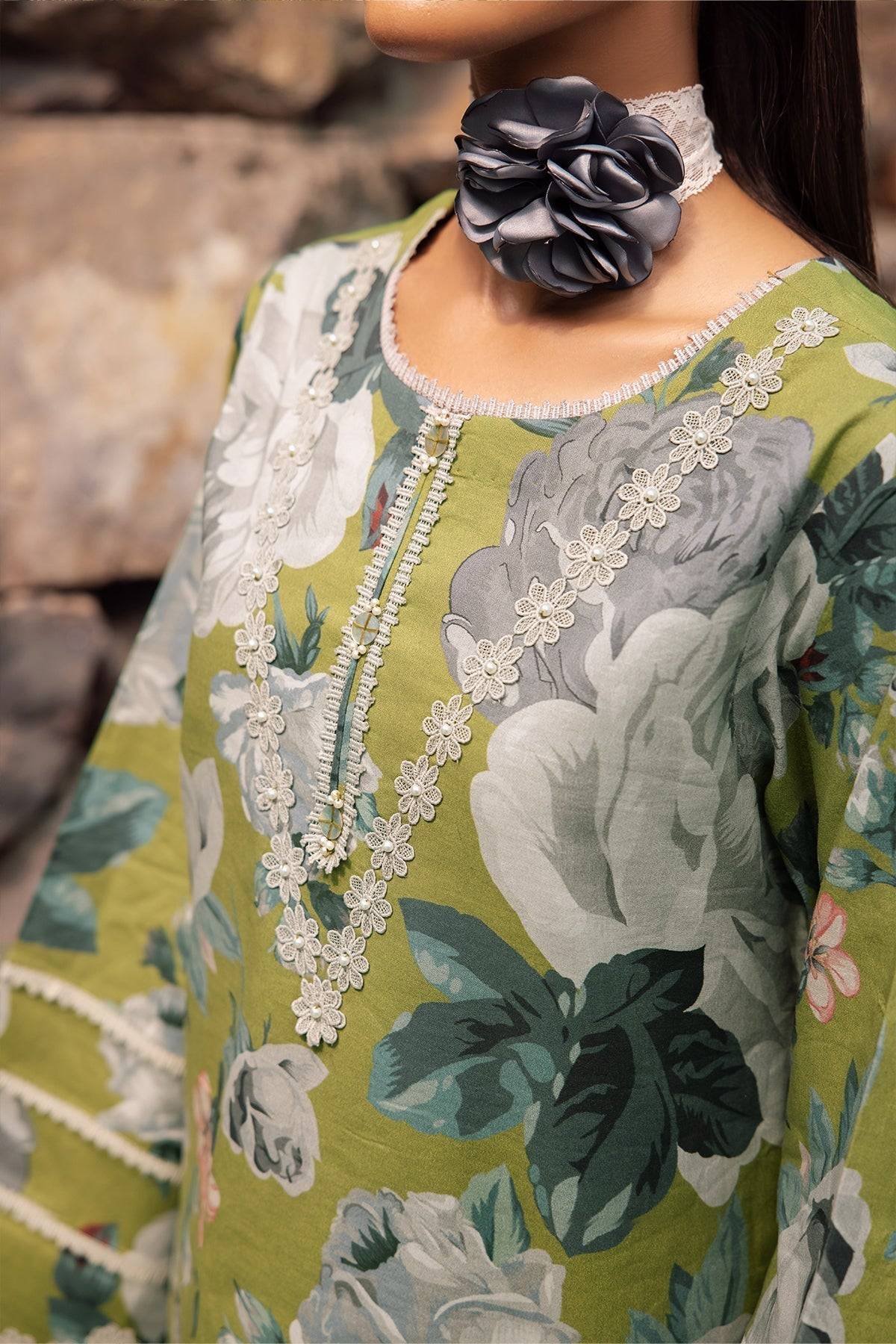 Alizeh | Sheen Lawn Prints 24 | JAZMIN - Pakistani Designer Dress - by Alizeh | Type: Casuals - 100% Original at Saira Sultan