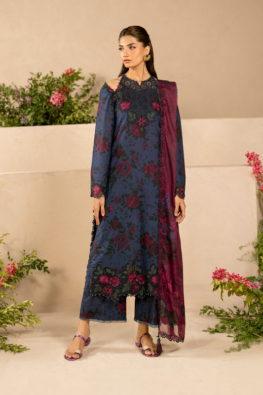 Iznik | Festive Lawn 25 | EFL-12 XS Blue Lawn