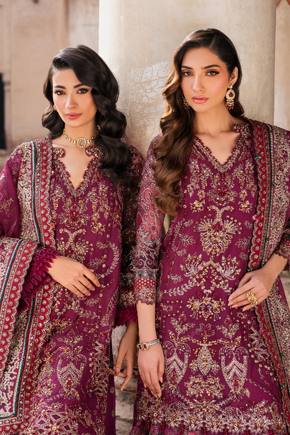 Iznik | Luxury Chiffon | ILC-04 Custom Size Magenta Chiffon