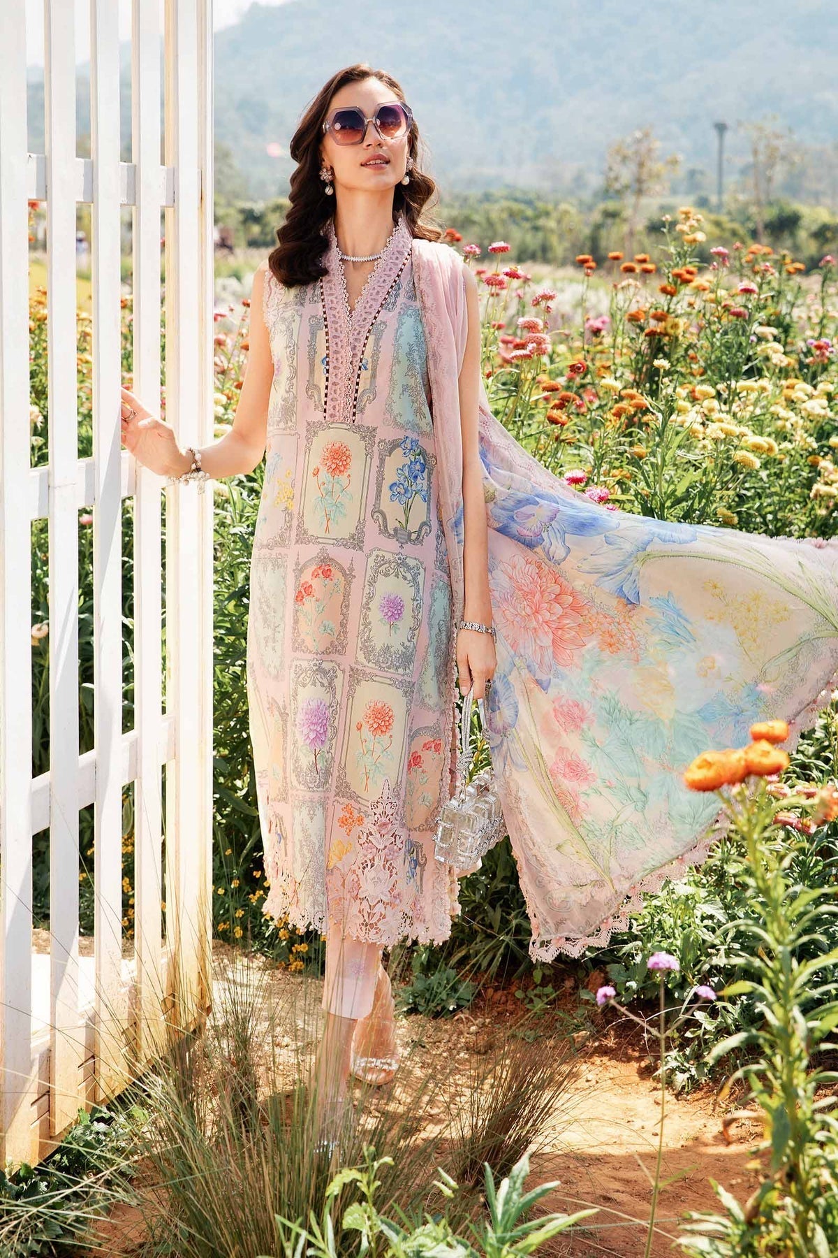 Maria B | M Prints 25 | MPT-2511-A XS Pink Lawn