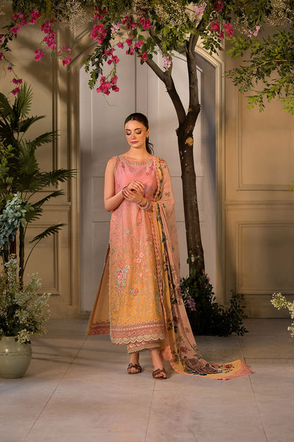 Sobia Nazir | Vital Lawn 25 | 11B XS Apricot Orange Lawn