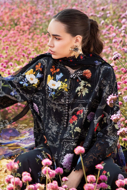 Maria B | M Prints 25 | MPT-2511-B M Black Lawn