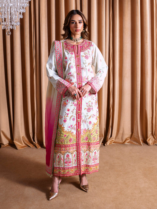 Faiza Faisal | Rema Wedding Formals 24 | Aida S White Raw Silk