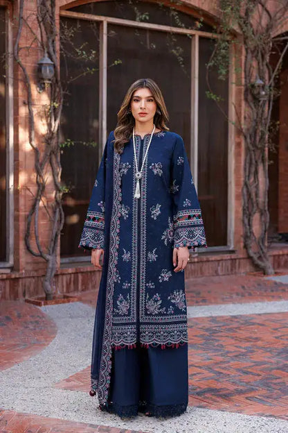 Farasha | Kaavish Lawn 24 | DEEP SAPPHIRE - Pakistani Designer Dress - by Farasha | Type: Luxury - 100% Original at Saira Sultan