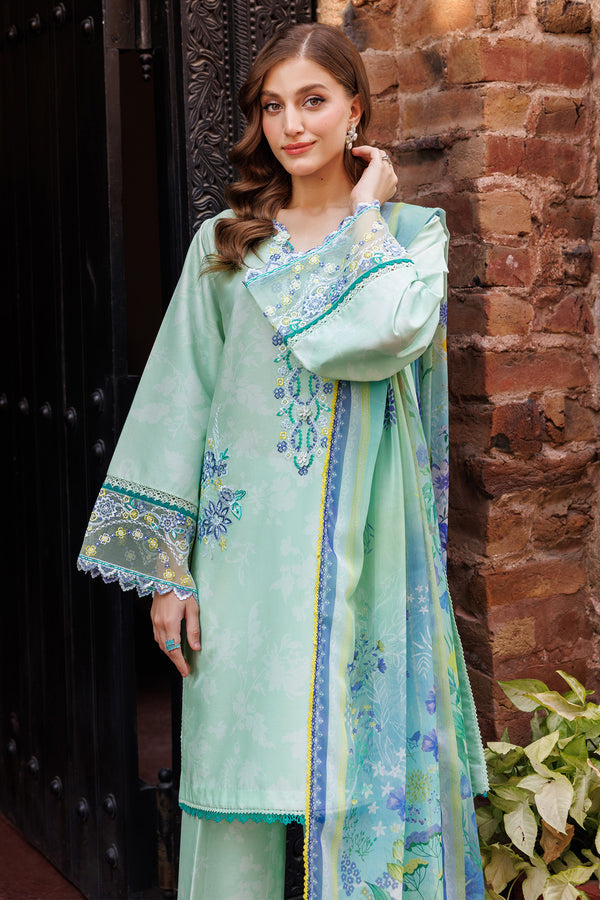 Farasha | Printed Essentials | Mistell L Aqua Lawn