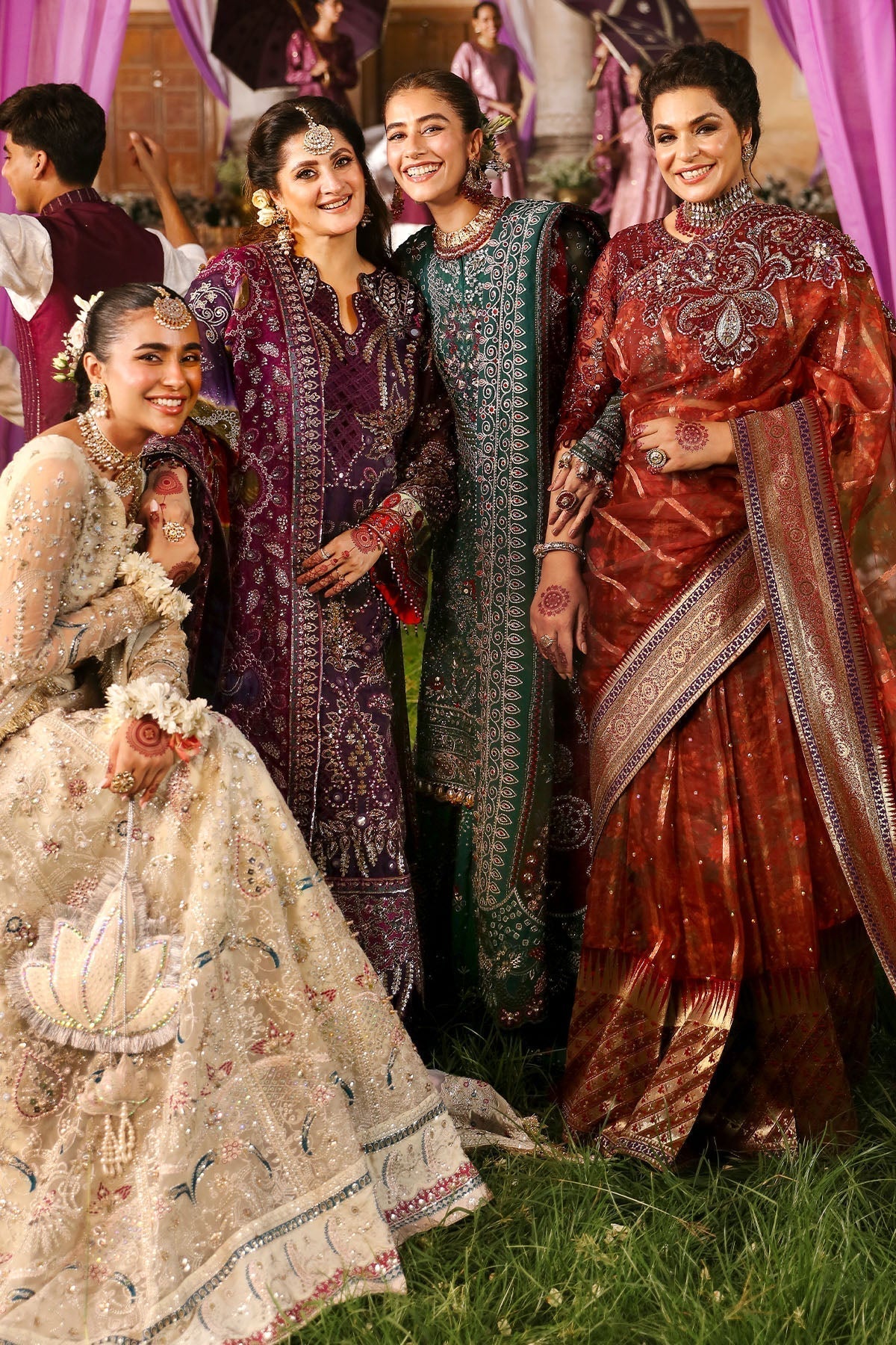 Nureh | Jhoomro Wedding Formals | NL-71 GEHNA - Pakistani Designer Dress - by Nureh | Type: Bridal - 100% Original at Saira Sultan
