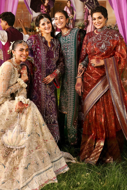 Nureh | Jhoomro Wedding Formals | NL-71 GEHNA - Pakistani Designer Dress - by Nureh | Type: Bridal - 100% Original at Saira Sultan