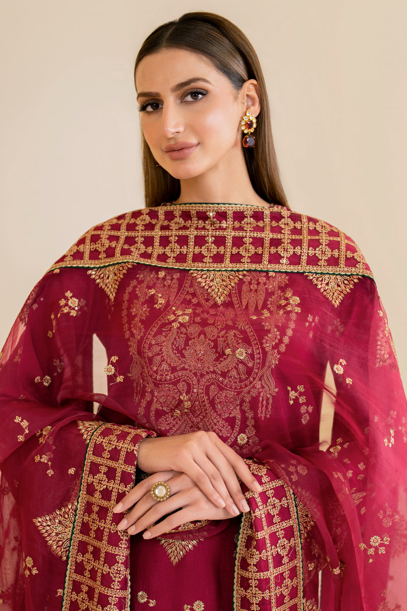 Jazmin | Formals Collection | Raw Silk UR-7022 - Pakistani Designer Dress - by Jazmin | Type: Formal - 100% Original at Saira Sultan