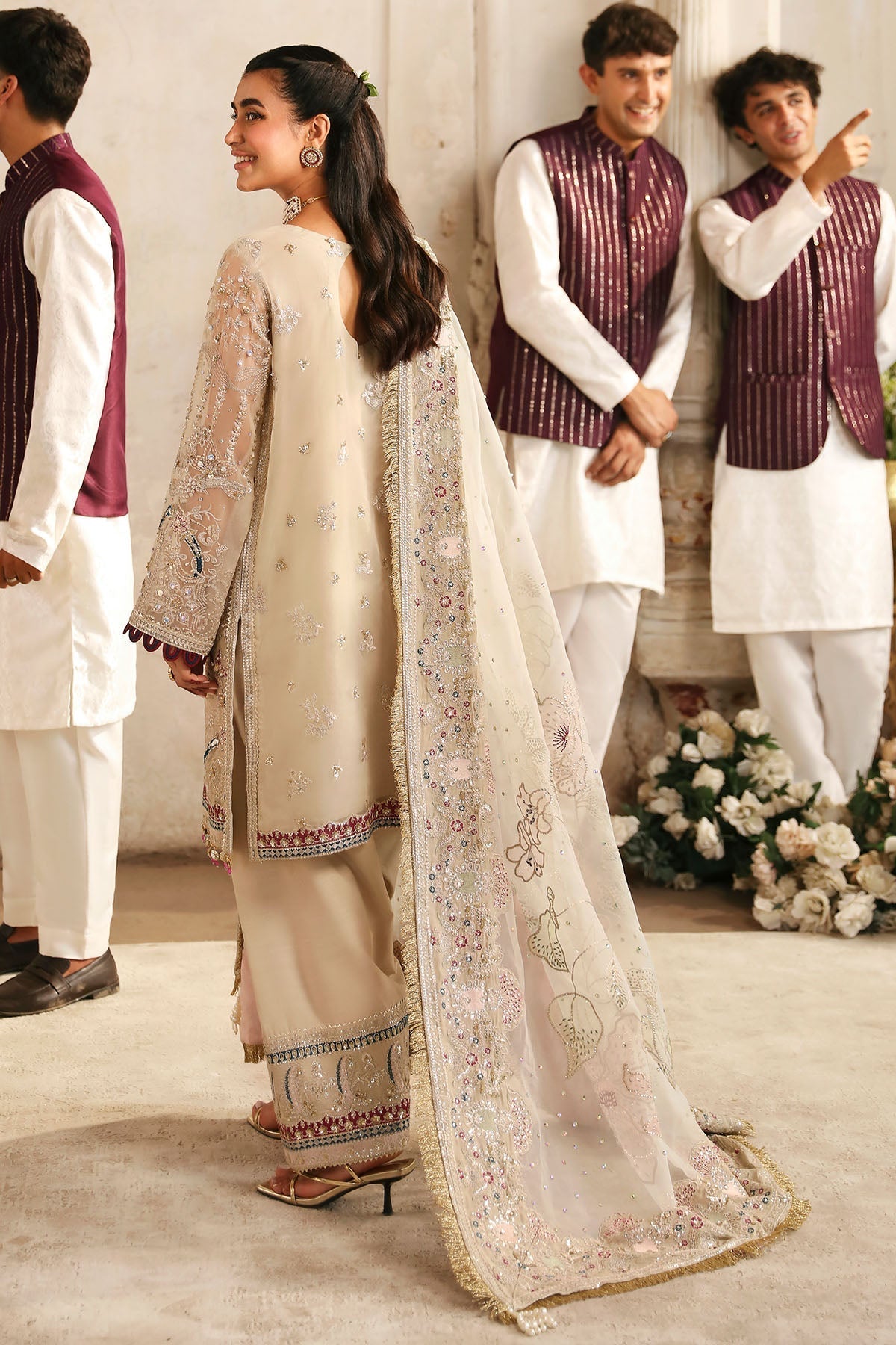 Nureh | Jhoomro Wedding Formals | NL-72 CHANDNI - Pakistani Designer Dress - by Nureh | Type: Bridal - 100% Original at Saira Sultan