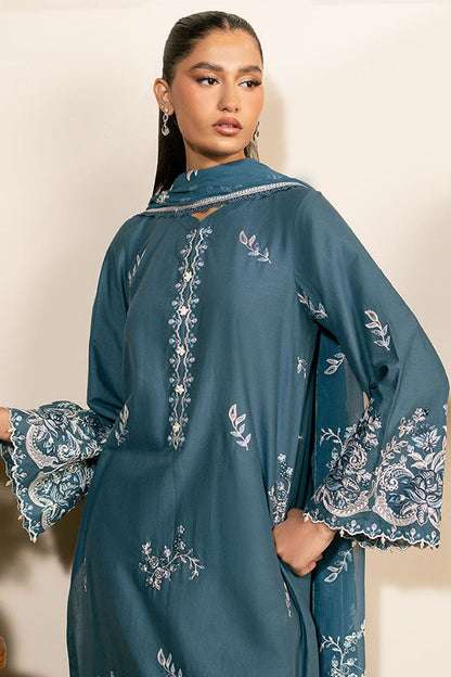 Cross Stitch | Mahiri Lawn 25 | TEAL SERENITY M Zinc Lawn