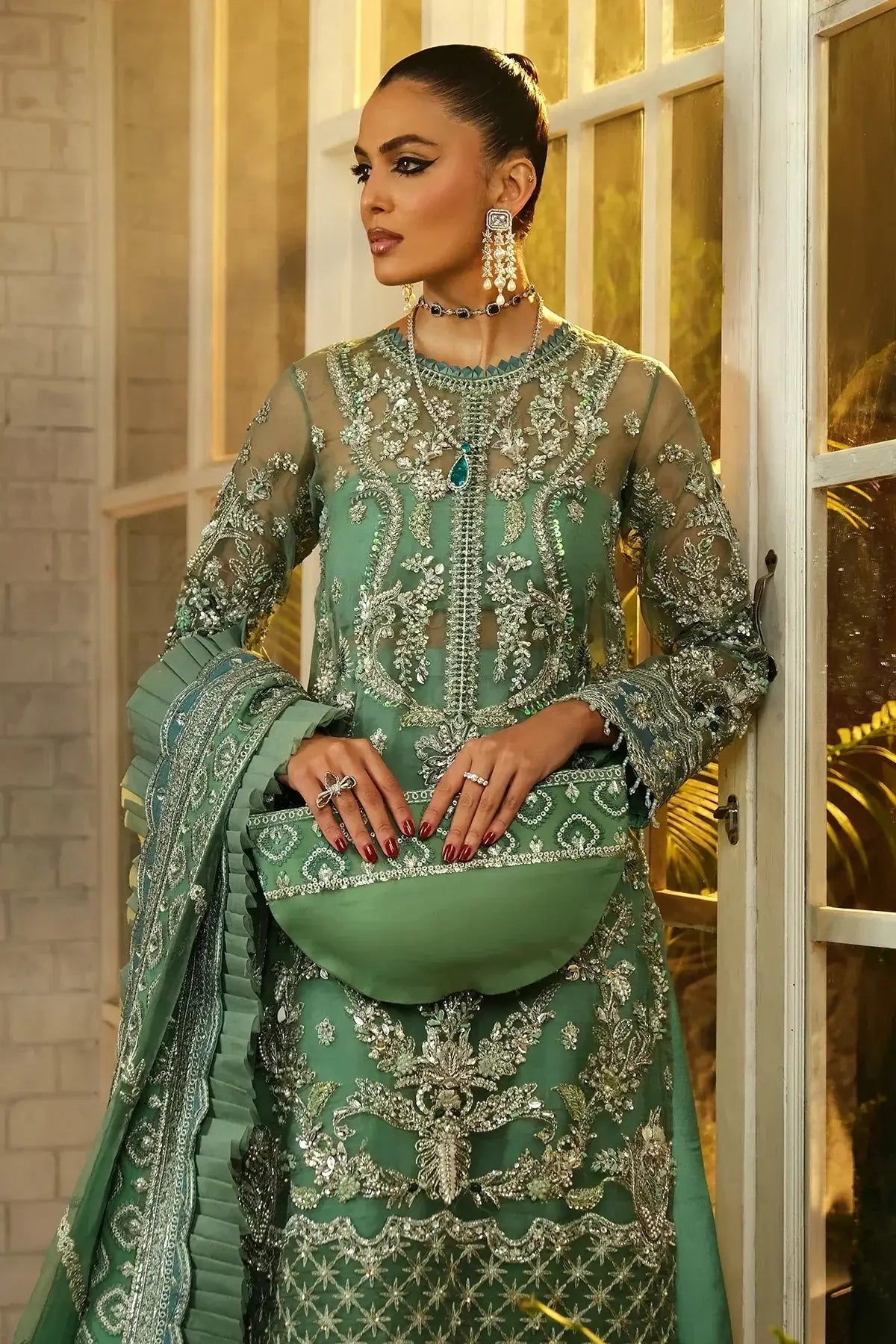 Mina Kashif | Kahani Luxury Formals 23 | Menara - Pakistani Designer Dress - by Mina Kashif | Type: Formal - 100% Original at Saira Sultan