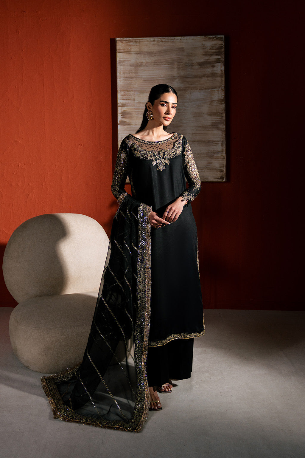 Neeshay | Raw Silk | RTW-RS-03 - Pakistani Designer Dress - by Neeshay - Type : Ladies Clothes - 100% Original at Saira Sultan
