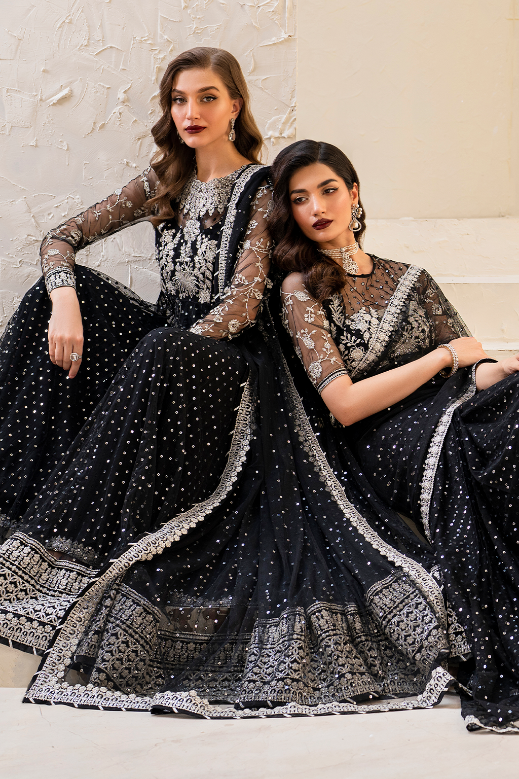 Iznik | Chinnon Chiffon | CC-50 Embroidered Net - Pakistani Designer Dress - by Iznik | Type: Formal - 100% Original at Saira Sultan