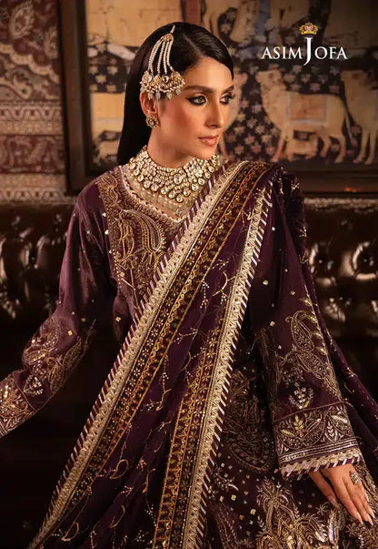 Asim Jofa | Makhmal Wedding Velvet 23 | AJMM-06 - Pakistani Designer Dress - by Asim Jofa | Type: Formal - 100% Original at Saira Sultan