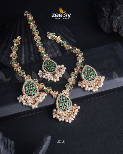 Luxe Necklace Set Golden Green