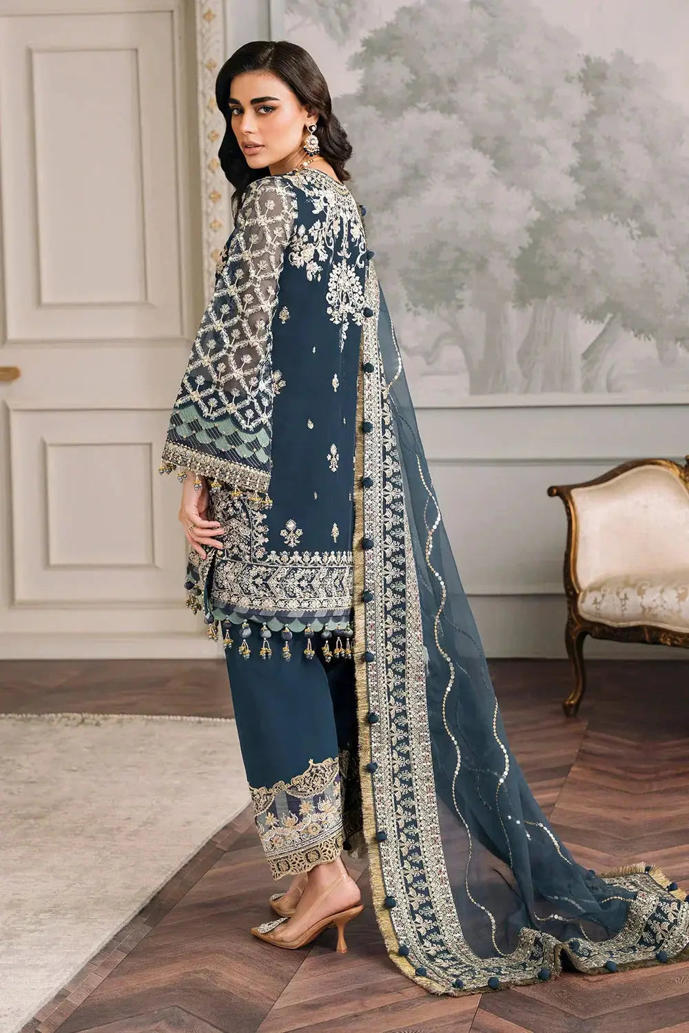 Baroque | Chantelle Embroidered Collection | CH12-01 - Pakistani Designer Dress - by Baroque | Type: Formal - 100% Original at Saira Sultan