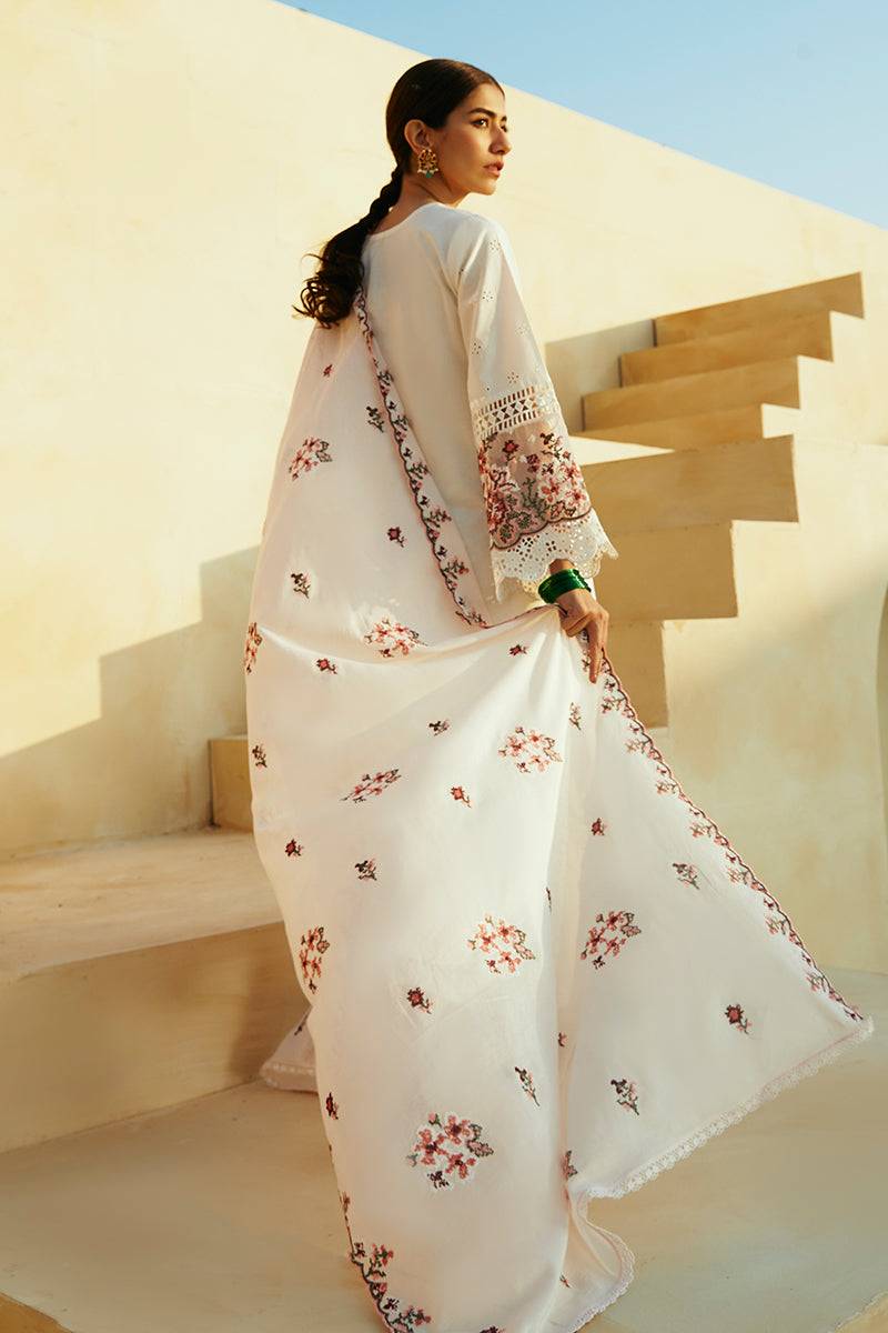 Cross Stitch | Premium Lawn 24 | PASTEL PINK - Pakistani Designer Dress - by Cross Stitch | Type: Formal - 100% Original at Saira Sultan
