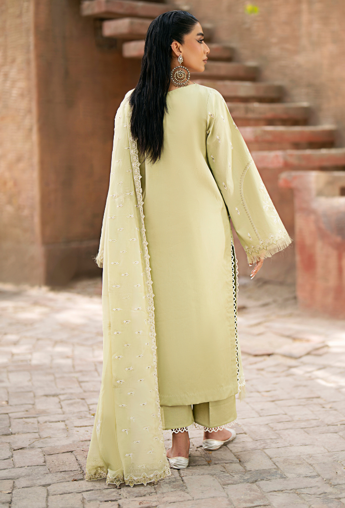 Humdum | Selin Lawn 25 | Selin - D09 S Pastel Mint Lawn