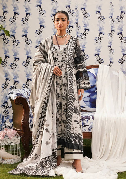 Elaf Premium | Printed Collection 24 | EEP-07B - Black Blossom - Pakistani Designer Dress - by Elaf Premium | Type: Casuals - 100% Original at Saira Sultan