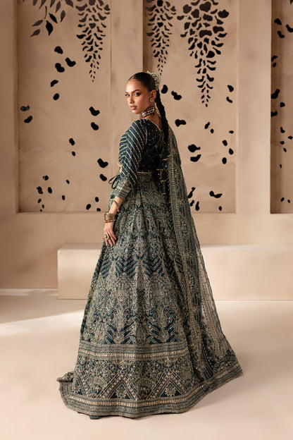 Batik | Aurelia Bridals | Parisa 4Pc M Dark Green Raw Silk