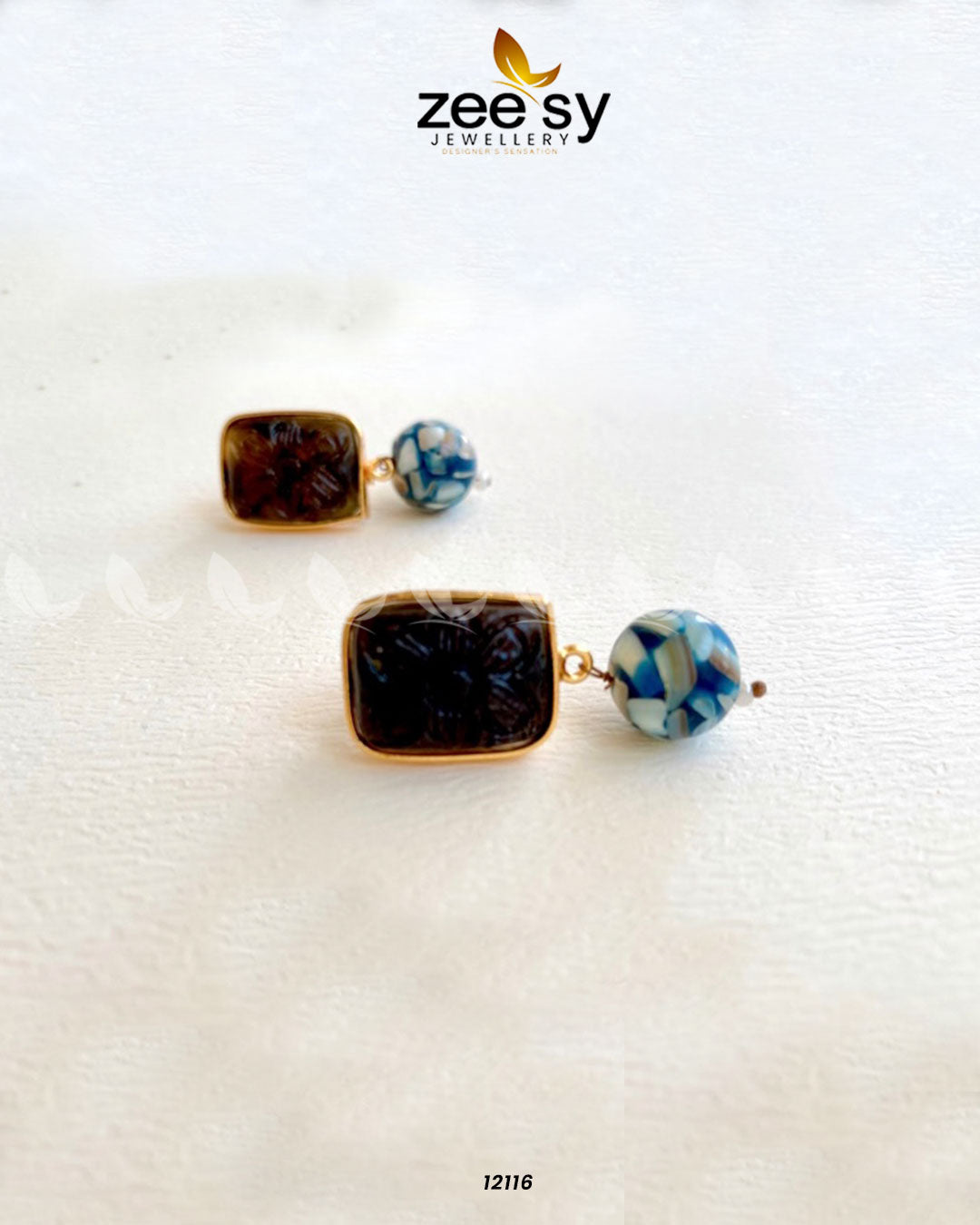 Petite Gems Earrings Black