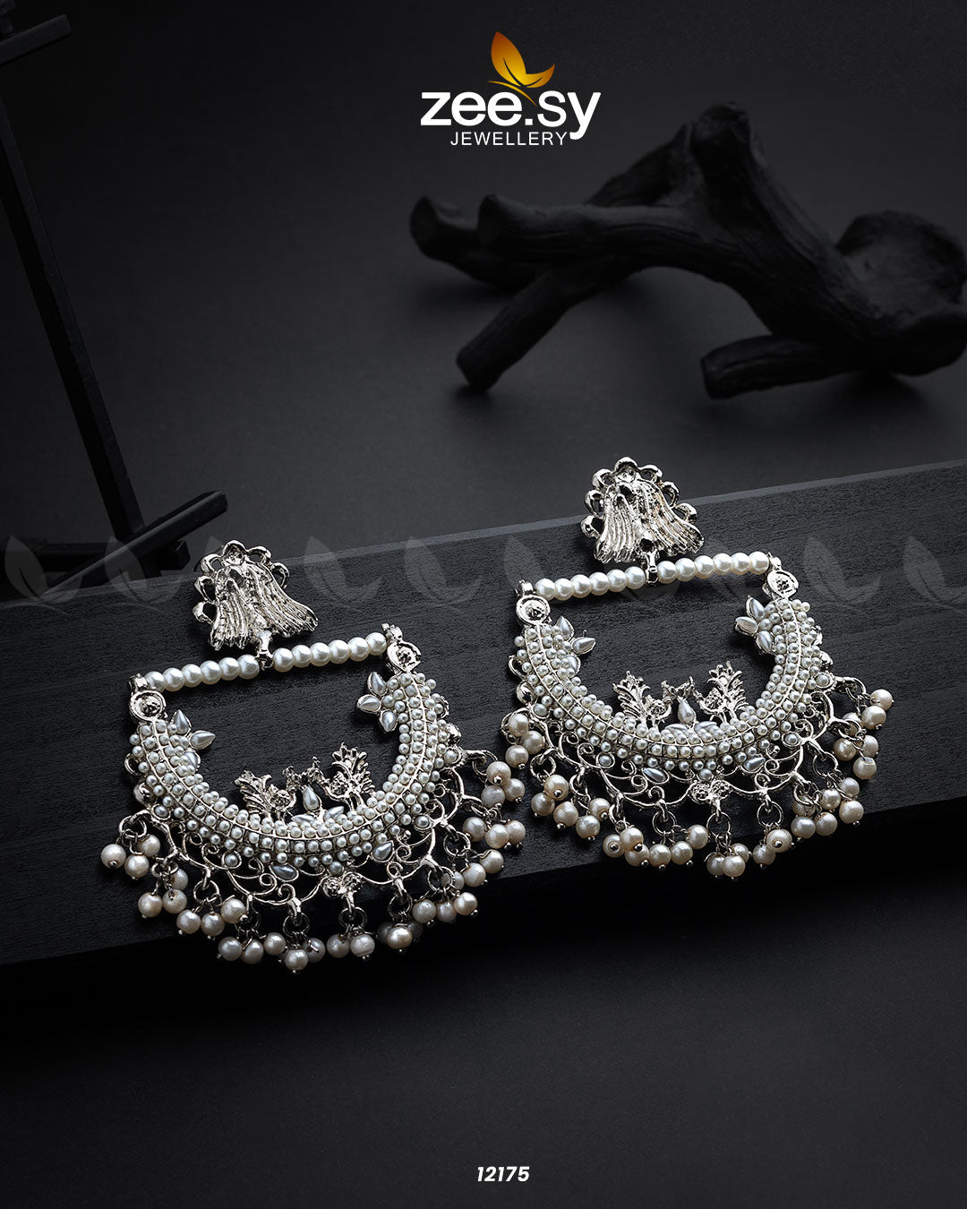 Reverie Earrings Silver White