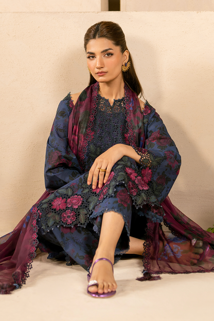 Iznik | Festive Lawn 25 | EFL-12 XL Blue Lawn