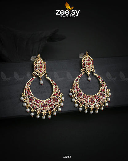 Armeena's Earrings Red