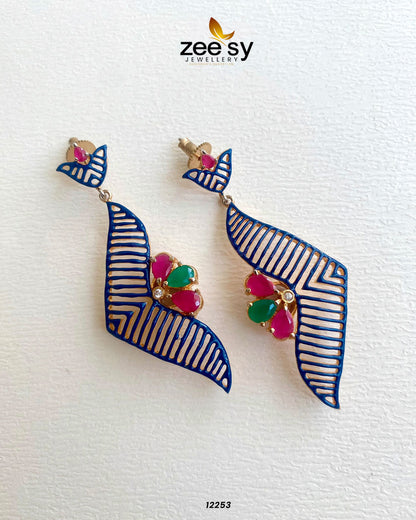 Earrings-0595 Blue