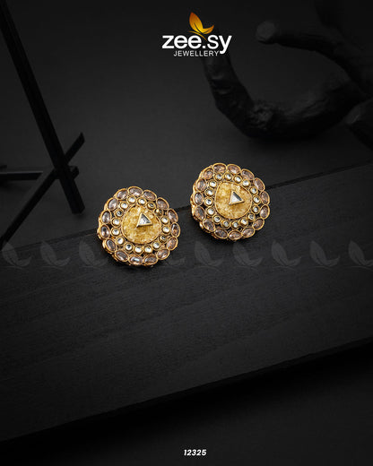 Pebble Earrings Yellow