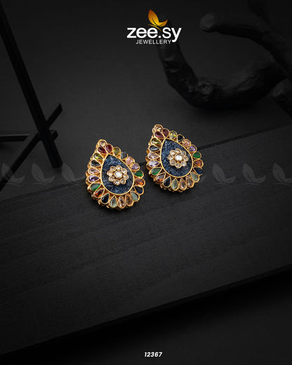 Slate Crush Earrings Blue