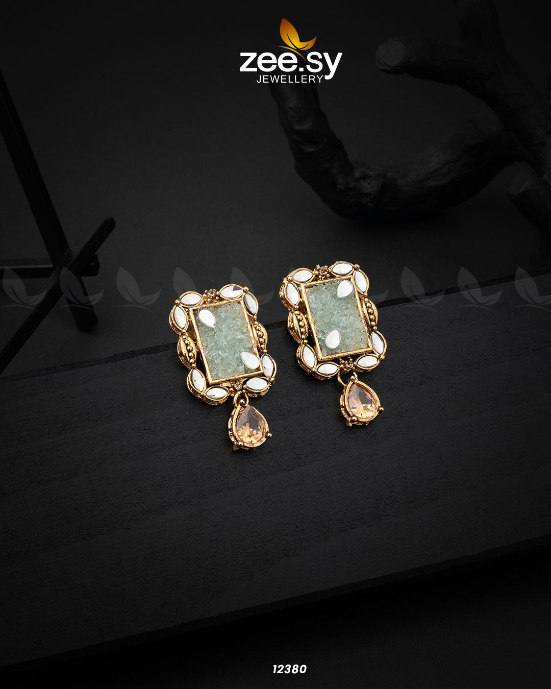 Ethereal Earrings Mint Green