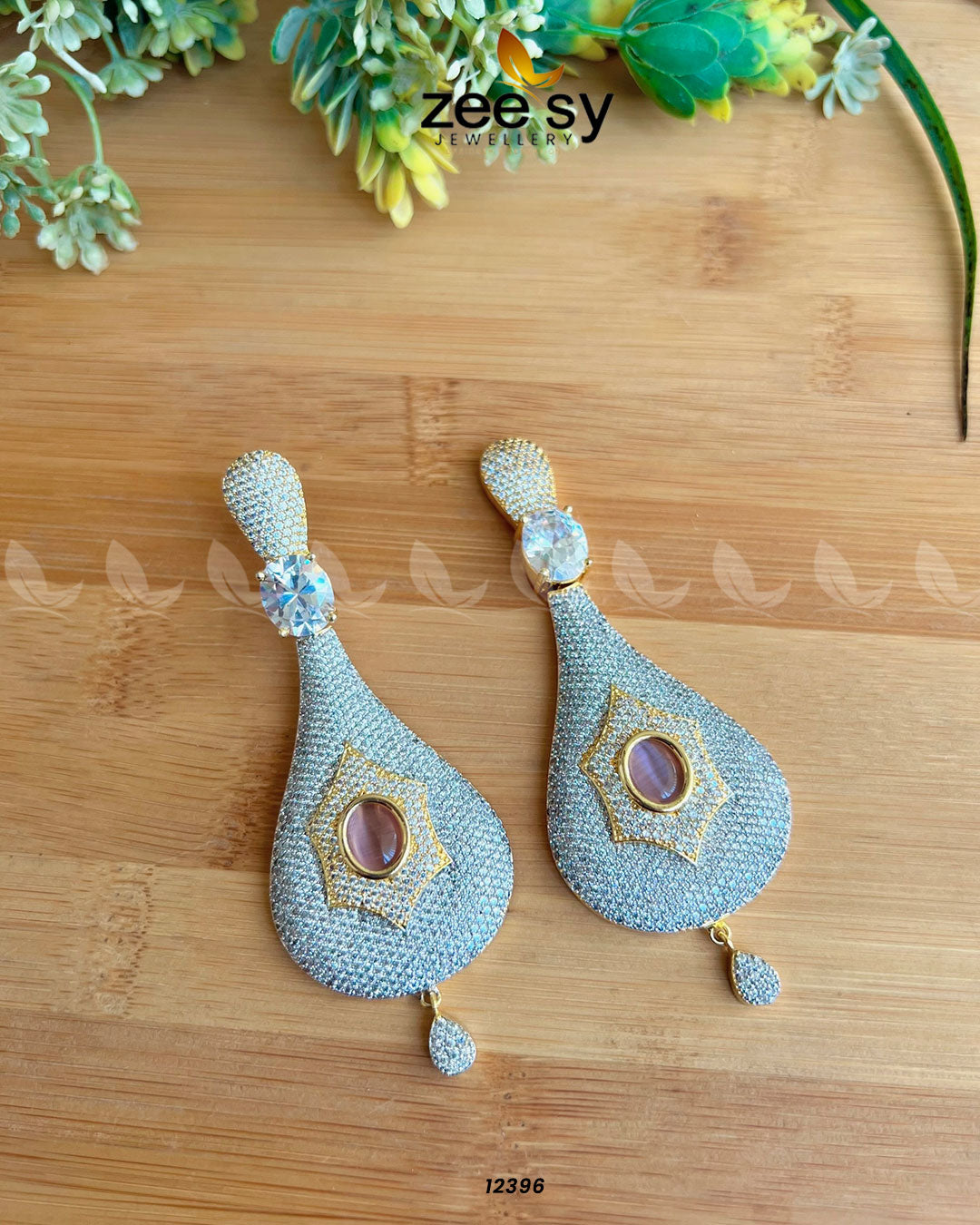 Paree Earrings Mint Pink