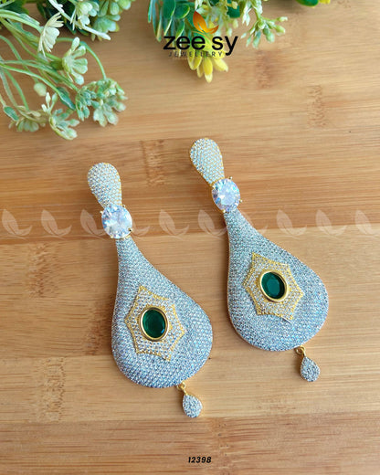 Paree Earrings Green