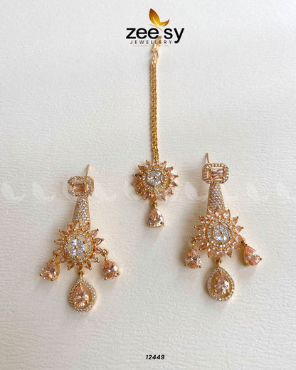 Earrings-0670 Golden Champagne