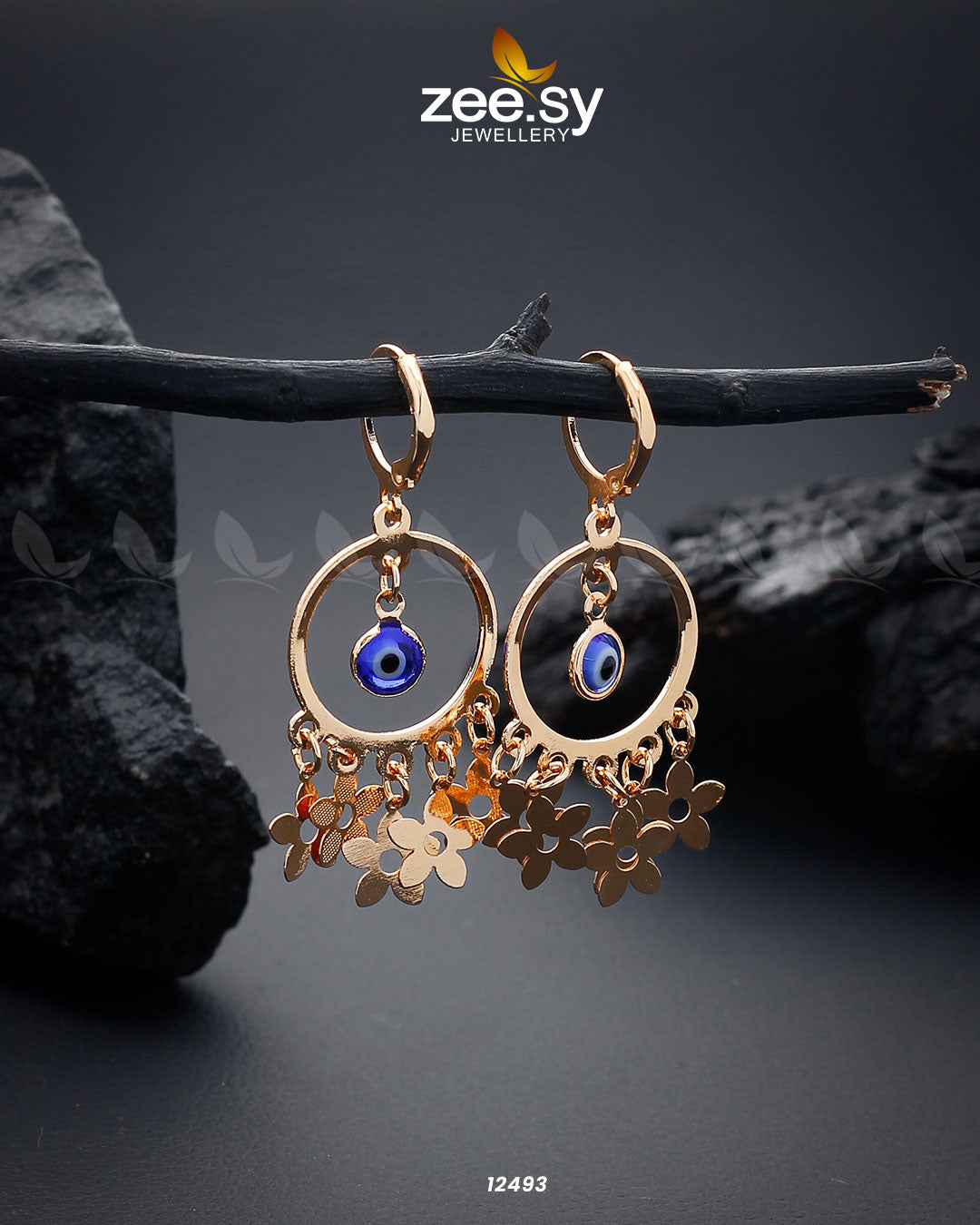 Translucent Earrings Blue