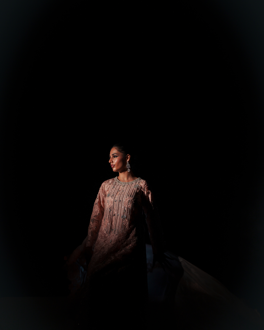 Vasal | Zyra Luxe Pret 26 | Peach Charm - Pakistani Designer Dress - by Vasal - Type : Ladies Clothes - 100% Original at Saira Sultan