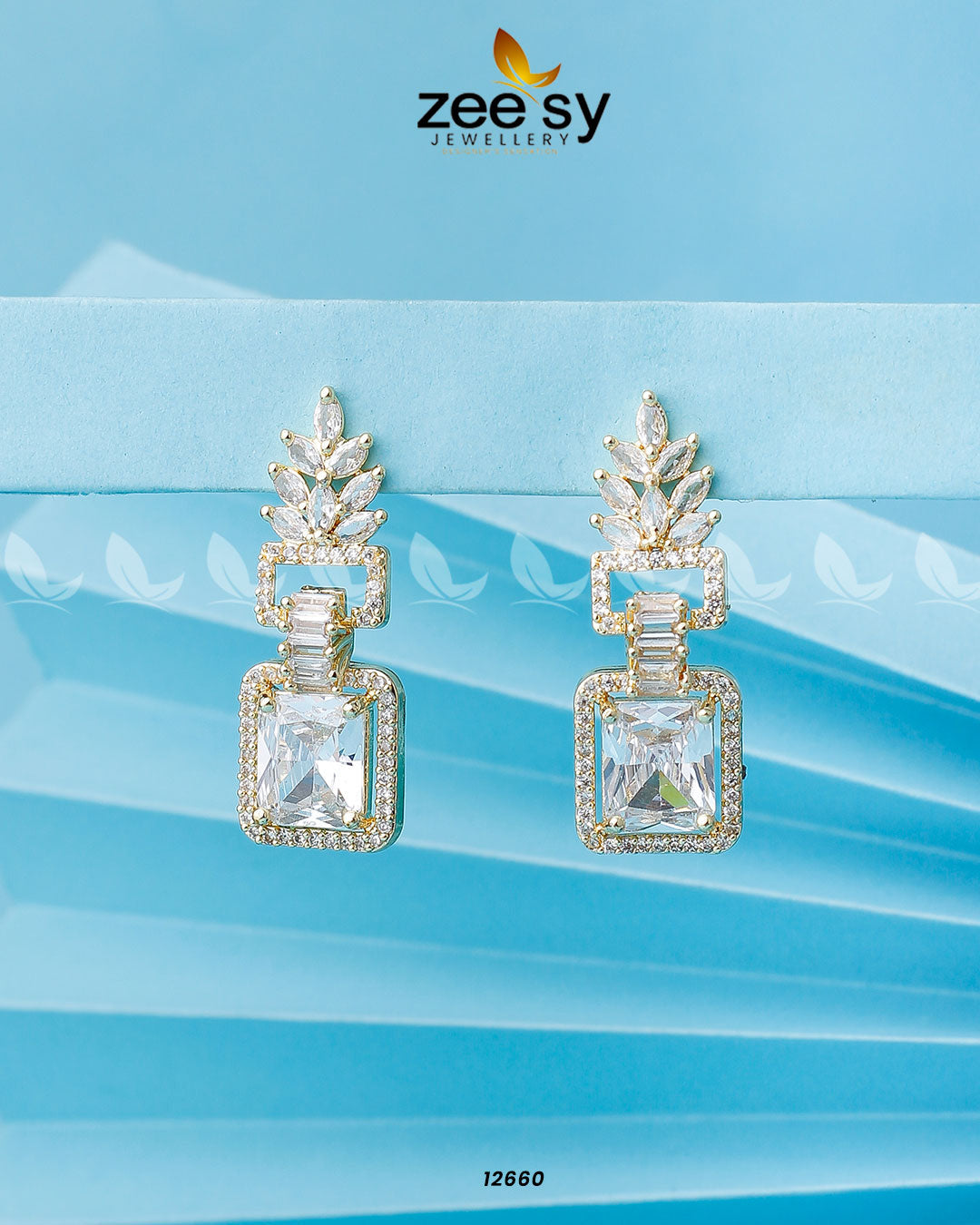 Zelda's Earrings Golden White