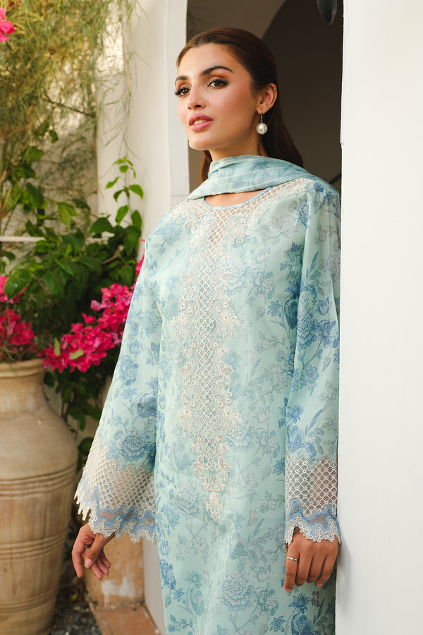 Baroque | Luxury Pret 24 | LAWN UF-661 - Pakistani Designer Dress - by Baroque | Type: Luxury - 100% Original at Saira Sultan