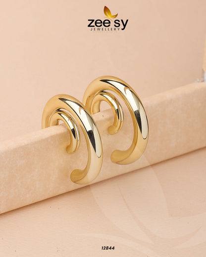 Arc Earrings Gold