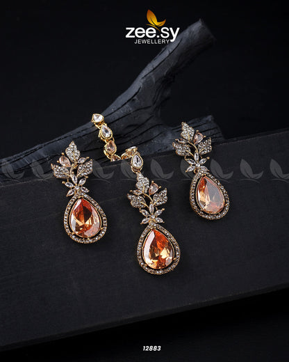 Crocus Earrings Golden Champagne
