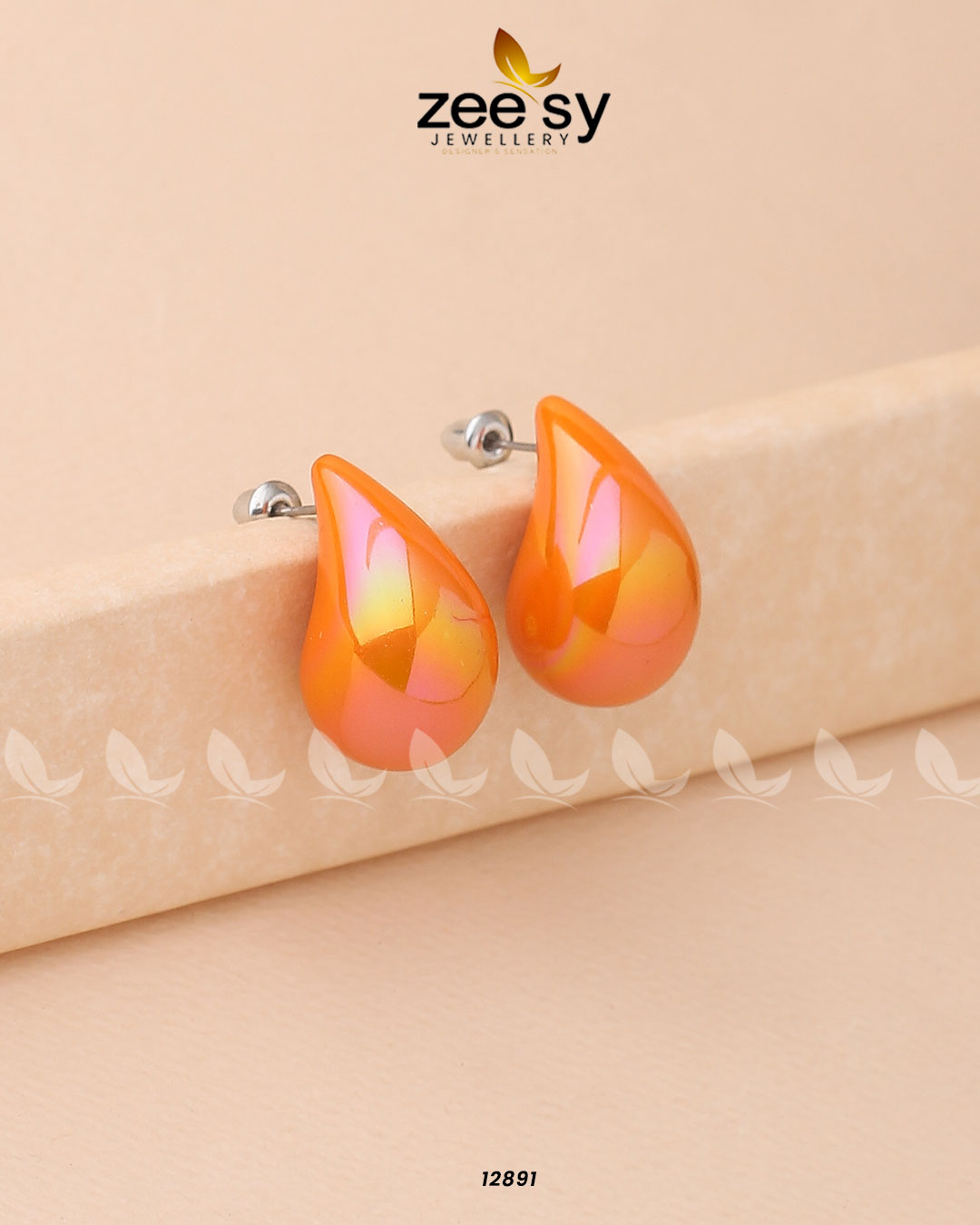 Clarkia Earrings Orange