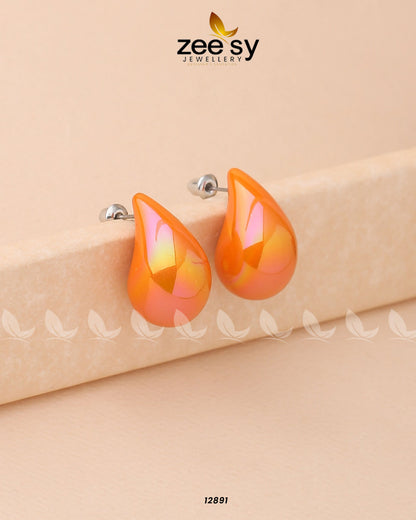 Clarkia Earrings Orange