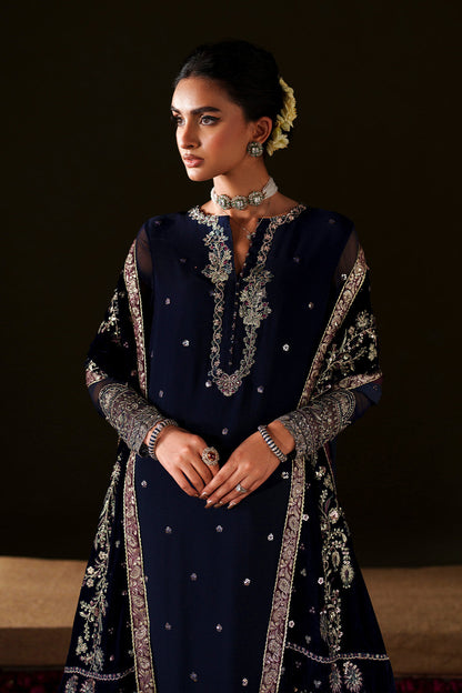 Iznik | Velvet 25 | IV-76 Embroidered Velvet by Iznik - Designer Dress - Type : Ladies Clothes - Available at Saira Sultan - 100% Original 