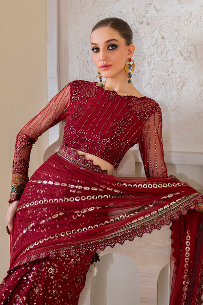 Iznik | Chinnon Chiffon | CC-49 Embroidered Net - Pakistani Designer Dress - by Iznik | Type: Formal - 100% Original at Saira Sultan