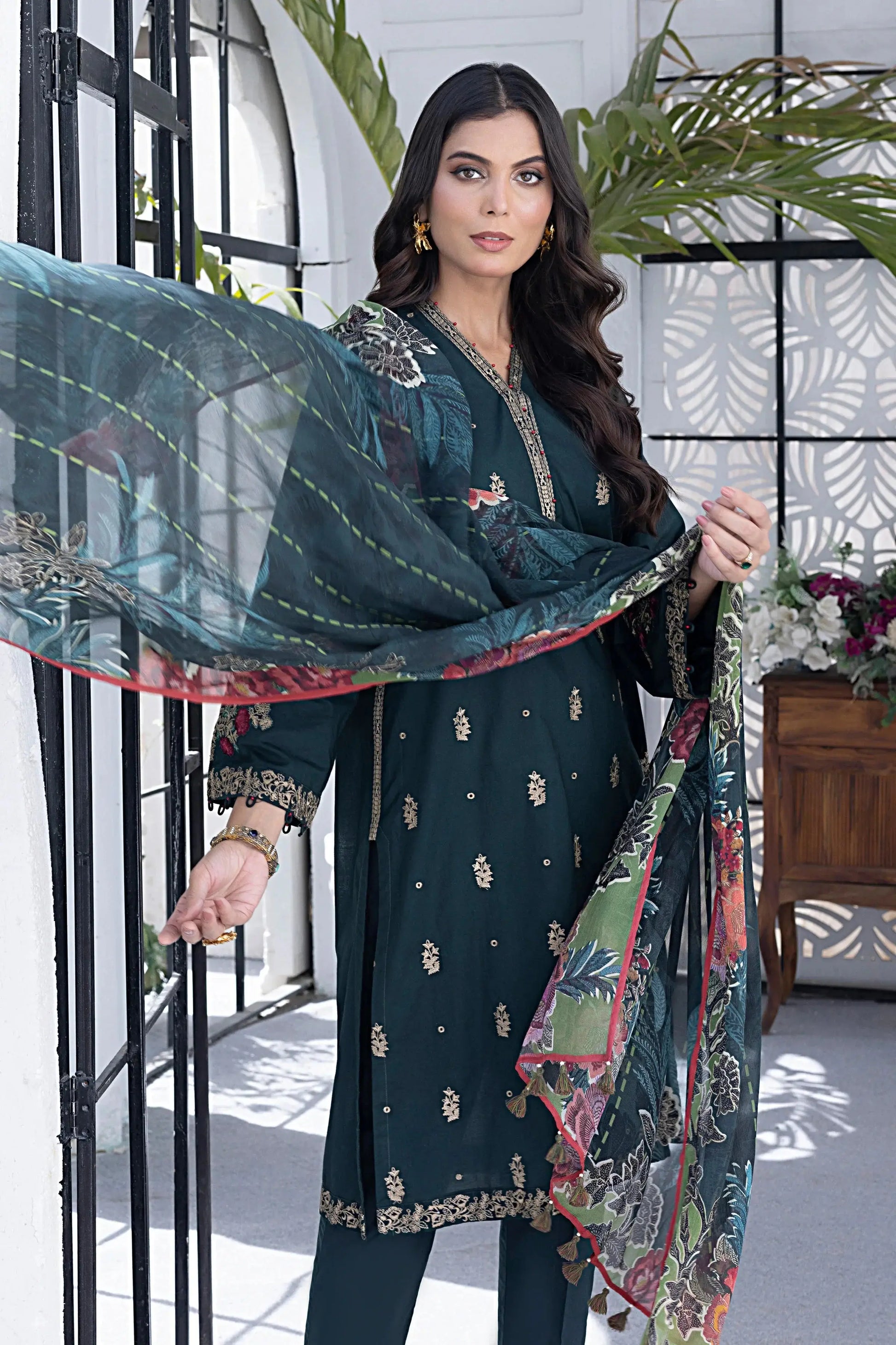 LSM | Spring Embroidered | 0067 - Pakistani Designer Dress - by LSM | Type: Luxury - 100% Original at Saira Sultan